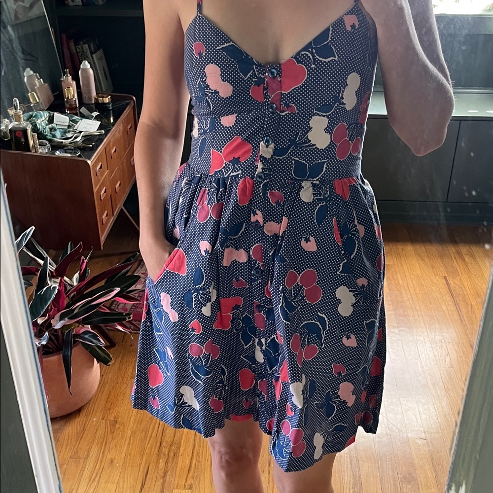 Vintage Urban Outfitters Cooperative strawberry dot dress S circa 2007